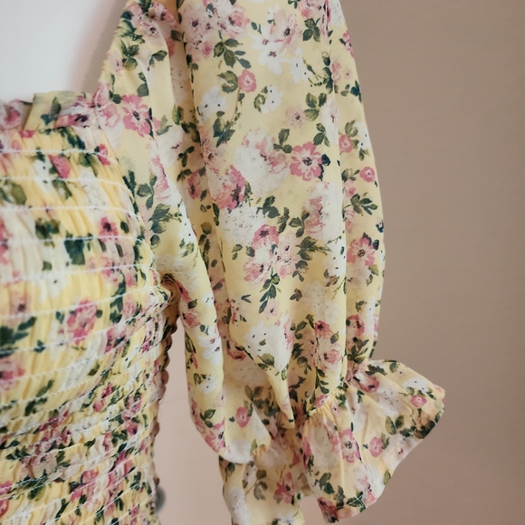 Summer dress cream/ yellow floral - Picture 8 of 10